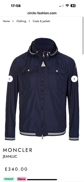 Moncler Jeanluc Giubbotto - Size 5 | UK XL