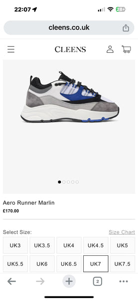 Cleens Aero Runner - UK 7 | EU 41