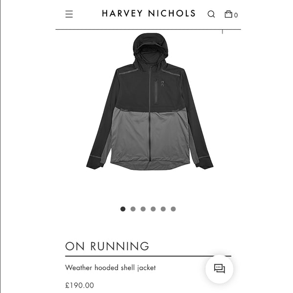 ON Running Weather Jacket - XL